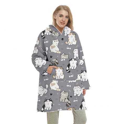 cat oversized hoodie